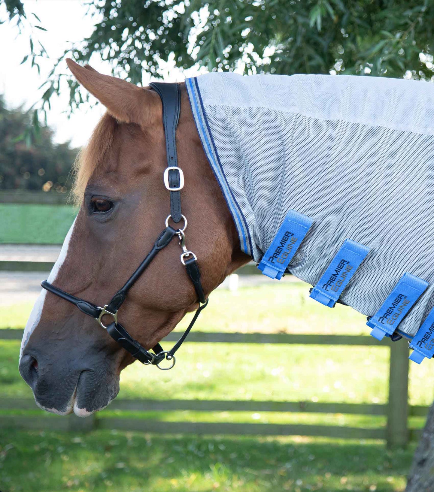 Couverture anti-mouches respirante Combo Mesh Air Fly avec couvre-cou intégré