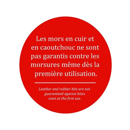 Mors deux anneaux cuir rond